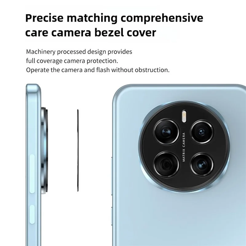 KALEBOL KLB-LPC005 For Honor Magic7 Pro 5G Hollow Lens Protector Aluminum Alloy Phone Camera Bezel Cover