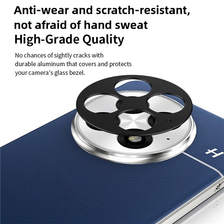 KALEBOL KLB-LPC005 For OnePlus 13 Hollow Lens Protector Aluminum Alloy Phone Camera Bezel Cover