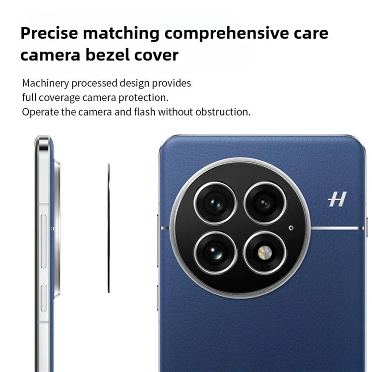 KALEBOL KLB-LPC005 For OnePlus 13 Hollow Lens Protector Aluminum Alloy Phone Camera Bezel Cover