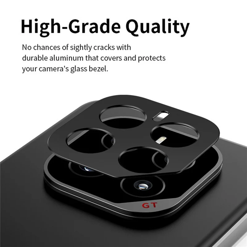 KALEBOL KLB-LPC005 For Honor GT Pro Hollow Lens Protector Aluminum Alloy Phone Camera Bezel Cover