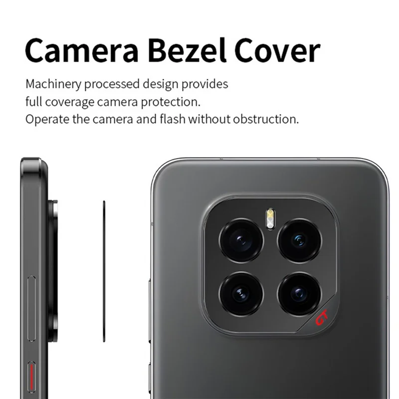 KALEBOL KLB-LPC005 For Honor GT Pro Hollow Lens Protector Aluminum Alloy Phone Camera Bezel Cover