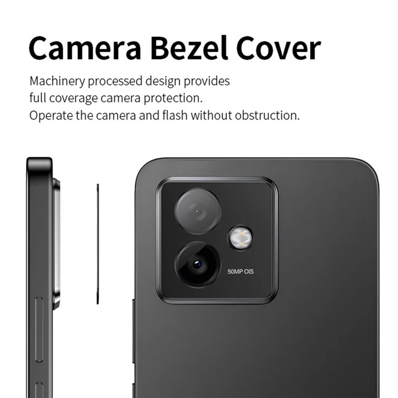 KALEBOL KLB-LPC005 For Honor X60 GT 5G Hollow Lens Protector Aluminum Alloy Phone Camera Bezel Cover