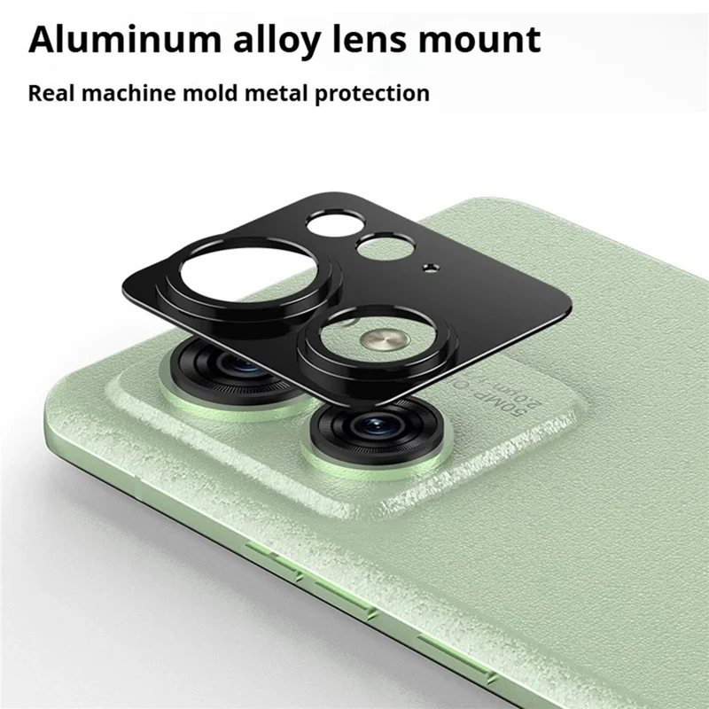 KALEBOL KLB-LPC005 For Motorola Edge 40 5G Hollow Lens Protector Aluminum Alloy Phone Camera Bezel Cover