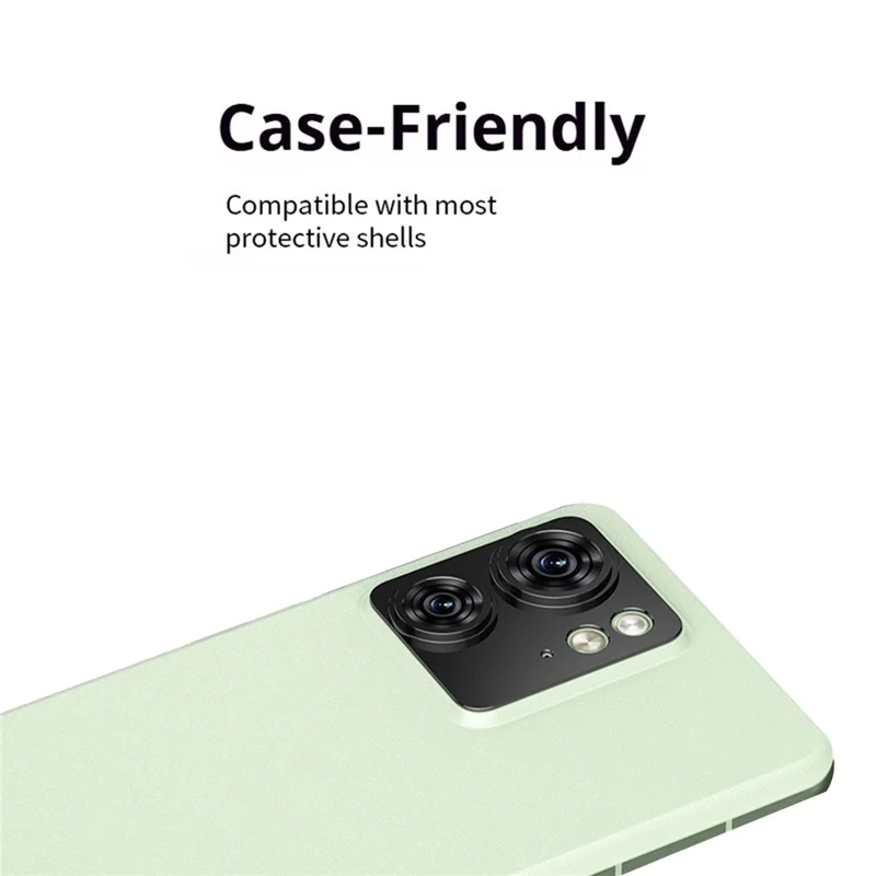 KALEBOL KLB-LPC005 For Motorola Edge 40 5G Hollow Lens Protector Aluminum Alloy Phone Camera Bezel Cover