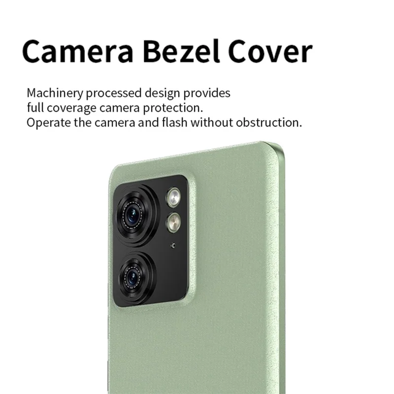 KALEBOL KLB-LPC005 For Motorola Edge 40 5G Hollow Lens Protector Aluminum Alloy Phone Camera Bezel Cover