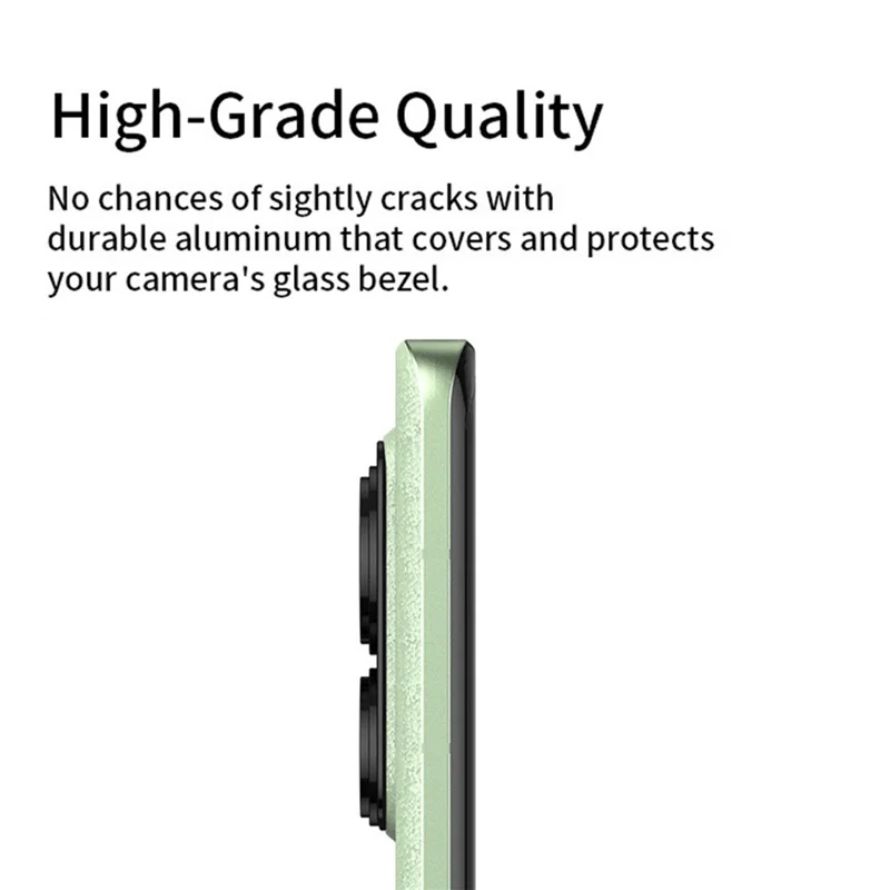 KALEBOL KLB-LPC005 For Motorola Edge 40 5G Hollow Lens Protector Aluminum Alloy Phone Camera Bezel Cover