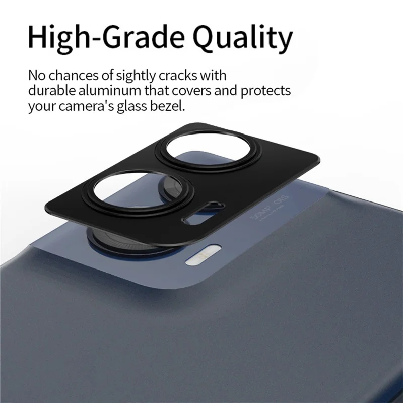 KALEBOL KLB-LPC005 Protector de Lente Hueco de Aluminio para Cámara de Teléfono Motorola Edge 50 Fusion 5G