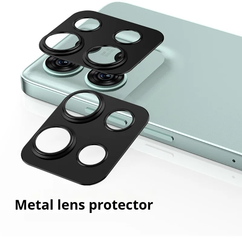 KALEBOL KLB-LPC005 For Motorola Moto G75 5G Hollow Lens Protector Aluminum Alloy Phone Camera Bezel Cover