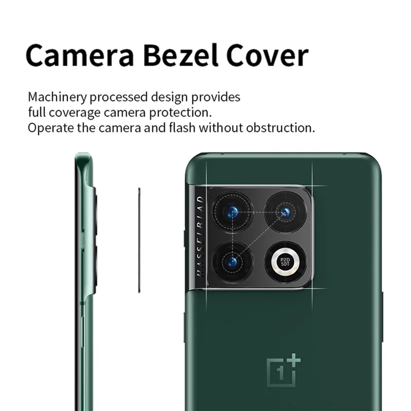 KALEBOL KLB-LPC005 For OnePlus 10 Pro 5G Hollow Lens Protector Aluminum Alloy Phone Camera Bezel Cover
