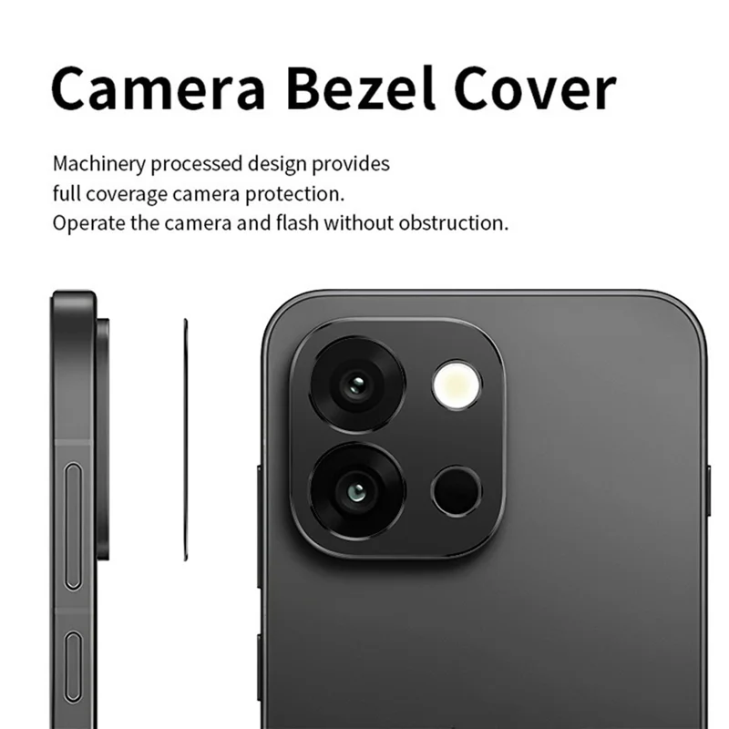 KALEBOL KLB-LPC005 For OnePlus 13T 5G Hollow Lens Protector Aluminum Alloy Phone Camera Bezel Cover