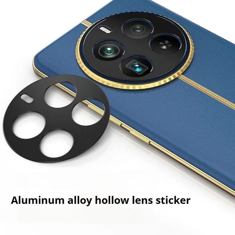 KALEBOL KLB-LPC005 For Realme 12 Pro+ 5G Hollow Lens Protector Aluminum Alloy Phone Camera Bezel Cover