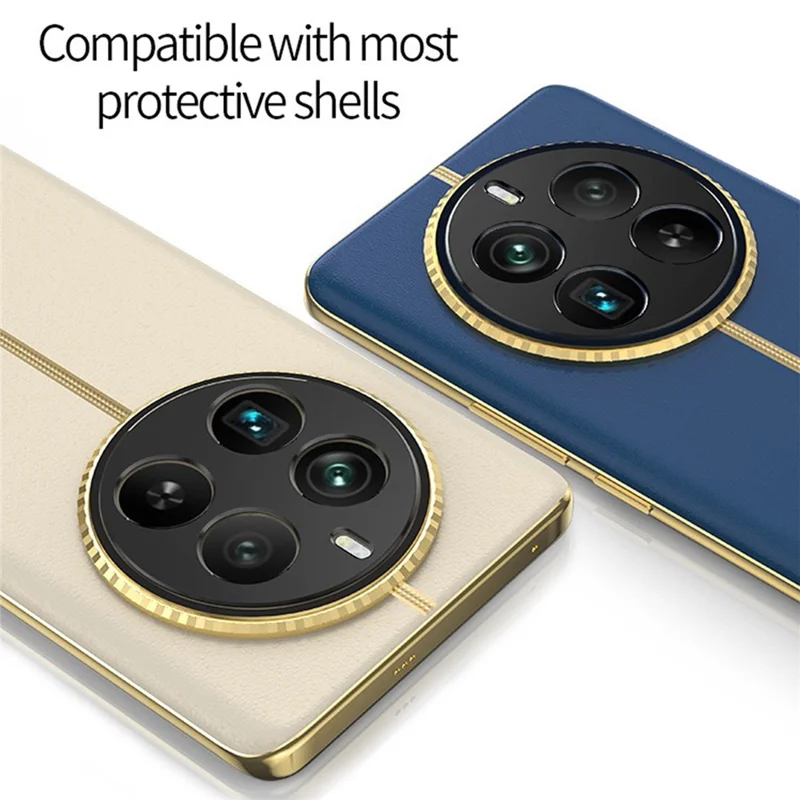 KALEBOL KLB-LPC005 For Realme 12 Pro+ 5G Hollow Lens Protector Aluminum Alloy Phone Camera Bezel Cover
