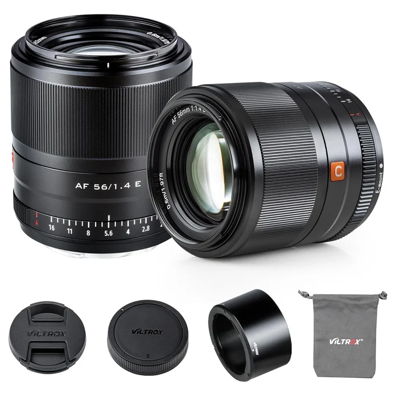 VILTROX 56mm F1.4 E STM Objektiv für Sony A6000 A6300 A6400 NEX-6 A7S A7C A7 A7RIII Autofokus APS-C Kameralinse
