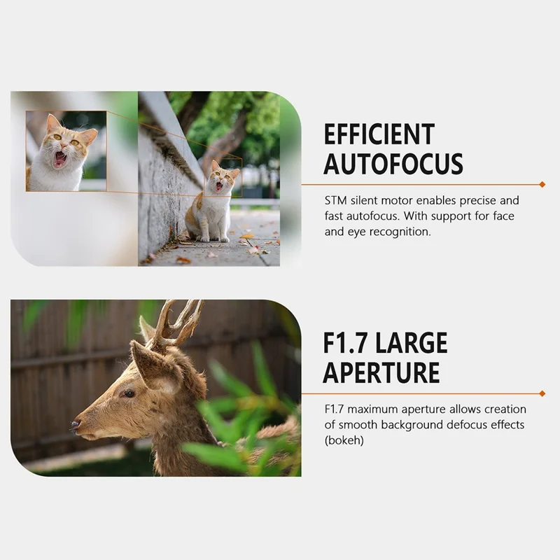 VILTROX APS-C Objectif pour Fujifilm X-T5 X-T4 X-T30 II X-S10 X-T200 X-T30 X-H1 X-H2 X-T3 X-T100 56mm F1.7 FX STM Objectif à Mise au Point Automatique