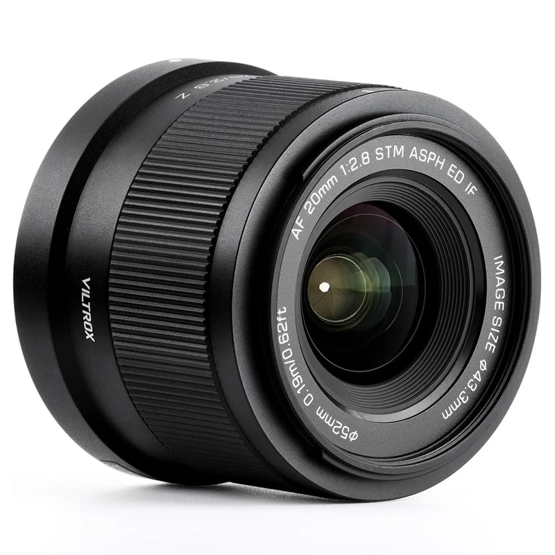 VILTROX 20mm F2.8 Z STM Lente para Montagem Nikon Z Z8 Z9 Z6 Z7 II Z5 Lente Fixa de Ângulo Amplo para Câmera Full Frame