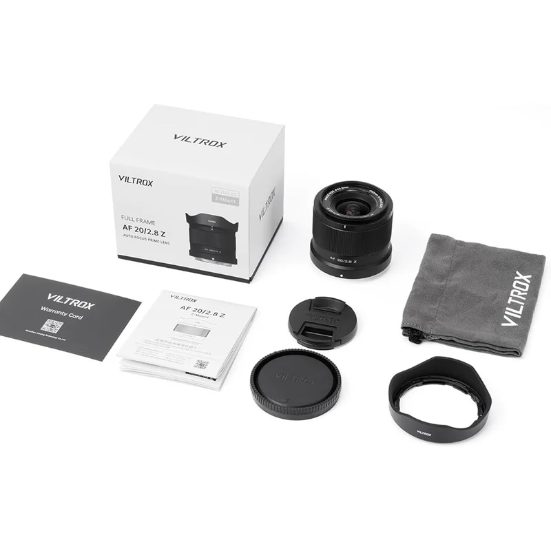 VILTROX 20mm F2.8 Z STM Lente para Montagem Nikon Z Z8 Z9 Z6 Z7 II Z5 Lente Fixa de Ângulo Amplo para Câmera Full Frame