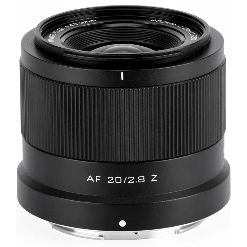 VILTROX 20mm F2.8 Z STM Lente para Montagem Nikon Z Z8 Z9 Z6 Z7 II Z5 Lente Fixa de Ângulo Amplo para Câmera Full Frame