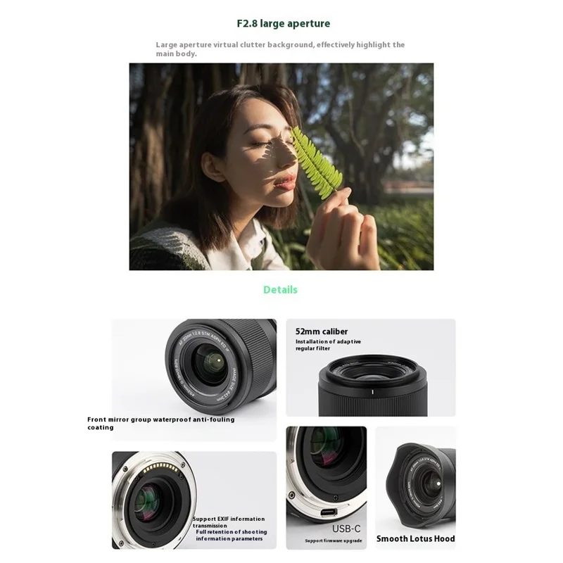 VILTROX 20mm F2.8 Z STM Lente para Montagem Nikon Z Z8 Z9 Z6 Z7 II Z5 Lente Fixa de Ângulo Amplo para Câmera Full Frame