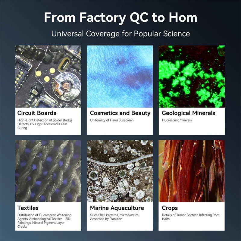 APEXEL APL-MS300 300X Lente per microscopio per telefono Accessori Clip-On Magnifier con illuminazione a LED a tre colori