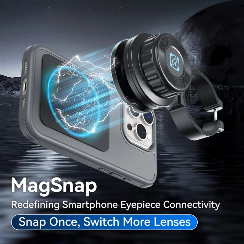 APEXEL APL-F006 Magnetisk telefonklemme, teleskopøje for fuglekig, hjælpefotografering, monokulær telefonholder