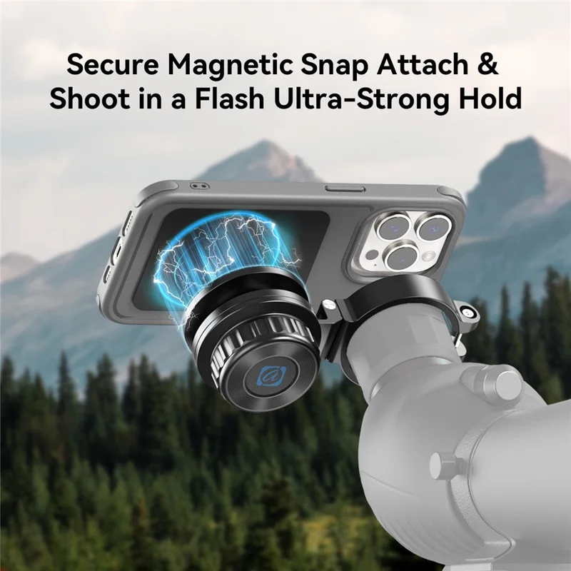 APEXEL APL-F006 Magnetisk telefonklemme, teleskopøje for fuglekig, hjælpefotografering, monokulær telefonholder