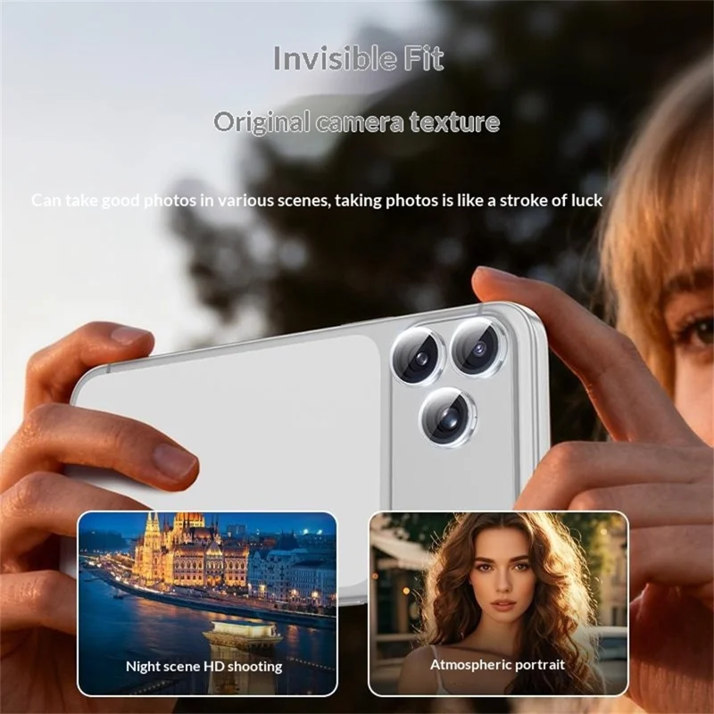 YESIDO WB61 For iPhone 17 Pro / 17 Pro Max Camera Lens Protector AF AR PC Frame CSG High-aluminum Glass Lens Film