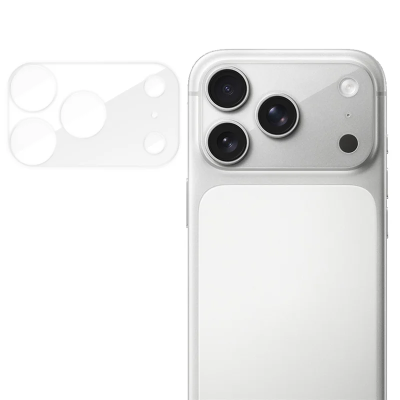 For iPhone 17 Pro Max Full Cover Camera Lens Protector High Definition Anti Fingerprint AR Tempered Glass Lens Film - Transparent
