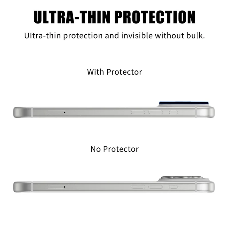 For iPhone 17 Pro Max Full Cover Camera Lens Protector High Definition Anti Fingerprint AR Tempered Glass Lens Film - Transparent