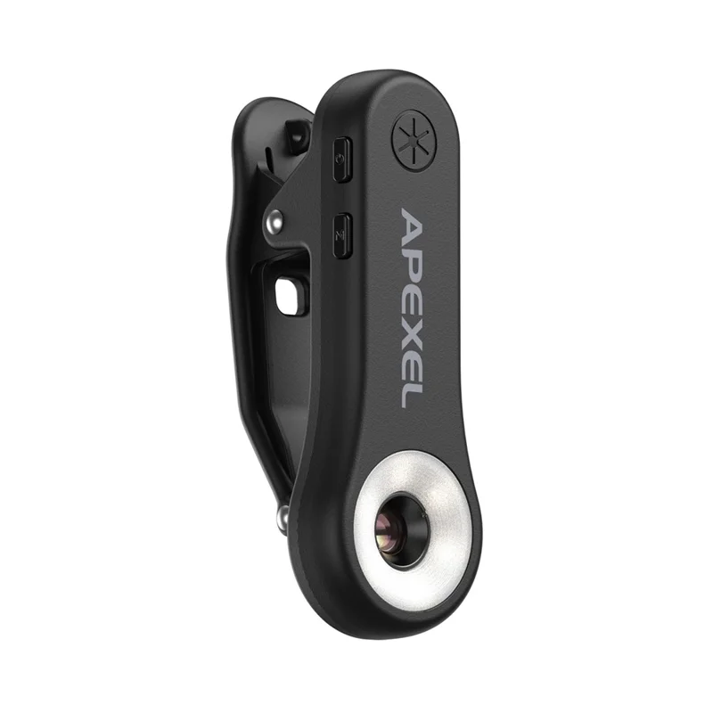APEXEL MSL200X 200X микроскоп для смартфона с креплением-клипсой, лупа, светодиодная подсветка, УФ-свет, внешний объектив для телефона, для обучения и науки — черный