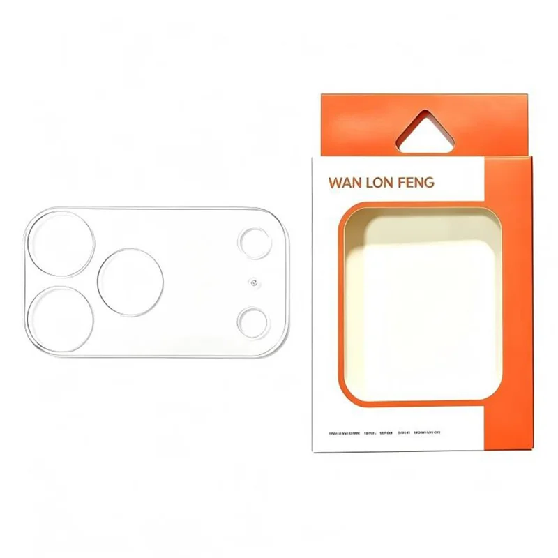 WANLONFENG for iPhone 18 Pro Max Camera Lens Protector Tempered Glass HD Clear Full Coverage Lens Film - Transparent