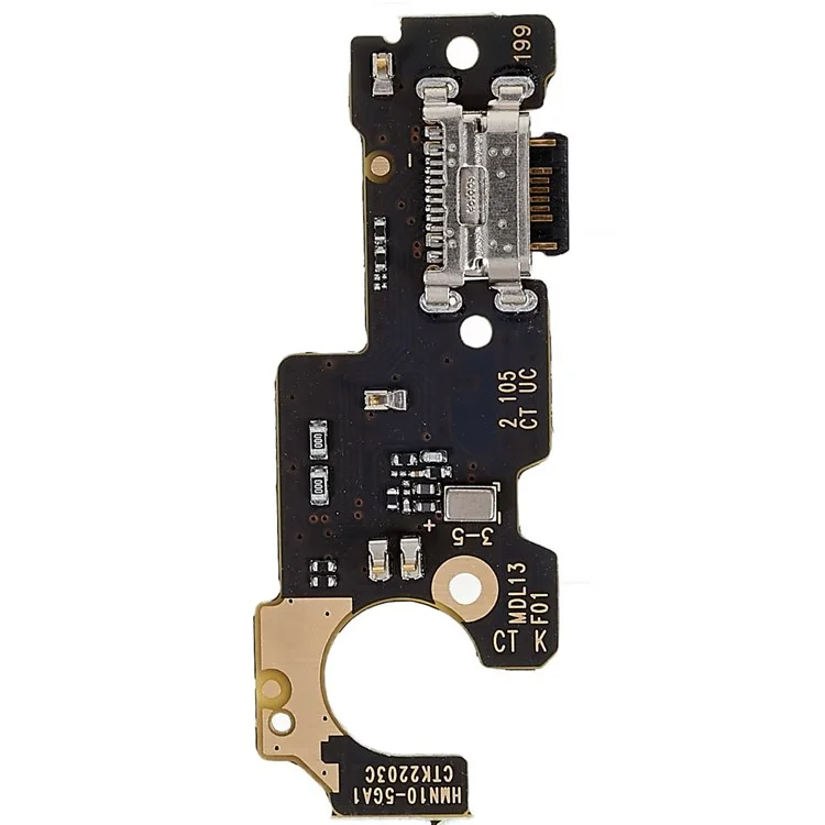 Для Xiaomi Redmi Note 10 5G/Redmi Note 10T 5G/Poco M3 Pro 5G Сборка Зарядный порт Flex Cable Replacement Part (Support Fast Charging) (без логотипа)