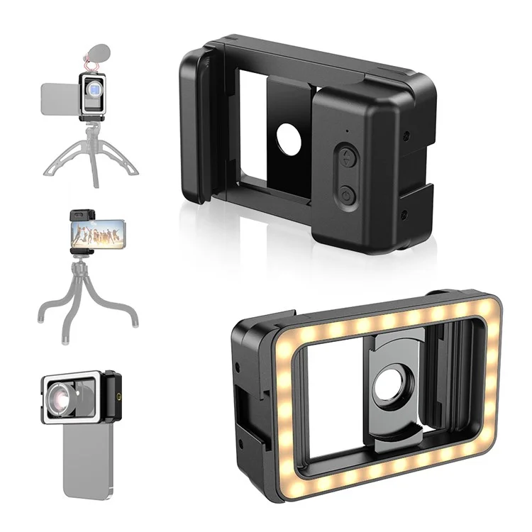 APEXEL APL-FL23 M17-37 LED-заполняющий свет для видео с портативным зажимом для селфи с портом 1/4 дюйма для телефона