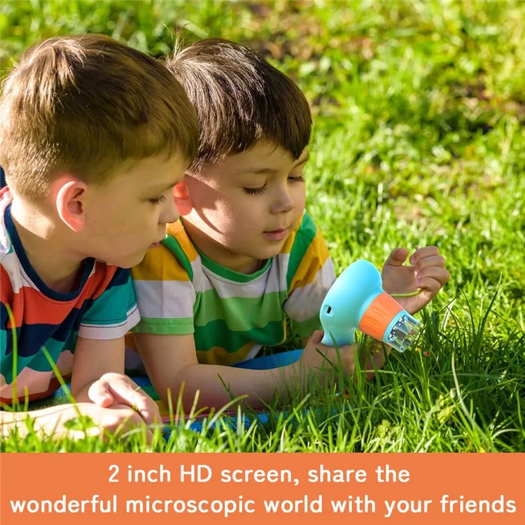APEXEL APL-MS201 800x Vergrößerung 2-Zoll-Biologisches HD-Mikroskop für Kinder