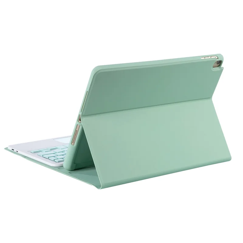 T102B-A Bluetooth-compatible Keyboard with Case for iPad 10.2 (2021)/(2020)/(2019)/iPad Air 10.5 inch (2019) - Light Green