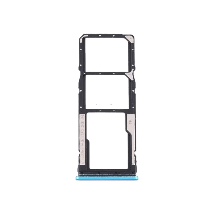 OEM SIM + Micro SD Card Tray Holder pour Xiaomi Redmi Note 9S / Note 9 Pro 4G - Vert