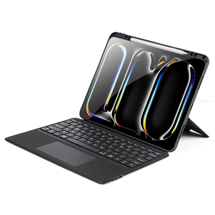 DUX DUCIS Per iPad Pro 13 (2024) Stand Custodia in Pelle con Tastiera Bluetooth Staccabile