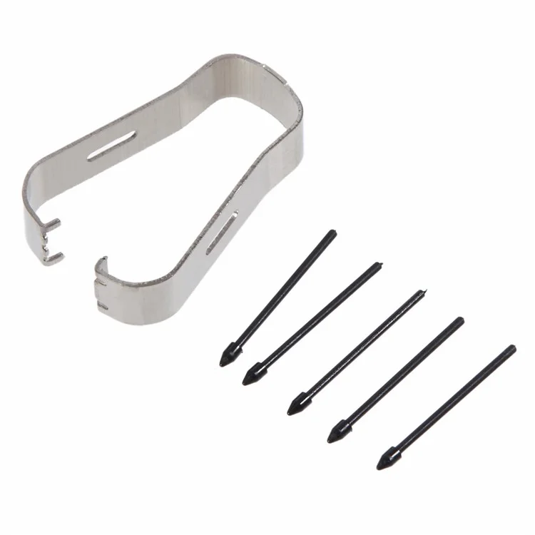 5Pcs Touch Stylus Tips with Clip (Without Logo) for Samsung Galaxy Note10 N970 N971 / Note10 Lite 4G N770 / Note 10 Plus 4G N975 5G N976 -  Black