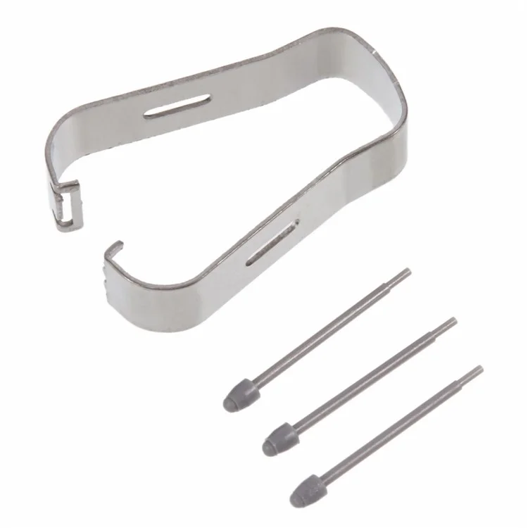 For Samsung Galaxy Z Fold5 5G 3Pcs Touch Stylus Tips Nibs with Metal Clip (Without Logo) - Grey