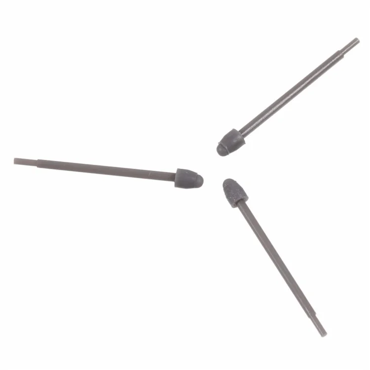 For Samsung Galaxy Z Fold5 5G 3Pcs Touch Stylus Tips Nibs with Metal Clip (Without Logo) - Grey