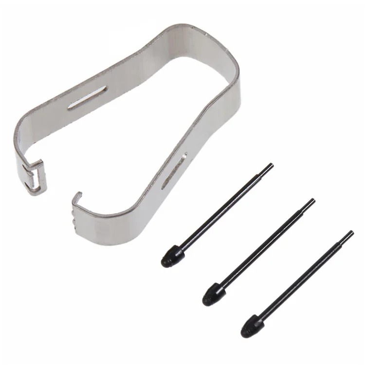 For Samsung Galaxy Z Fold4 5G F936 3Pcs Touch Stylus Tips Nibs with Metal Clip (Without Logo) - Black