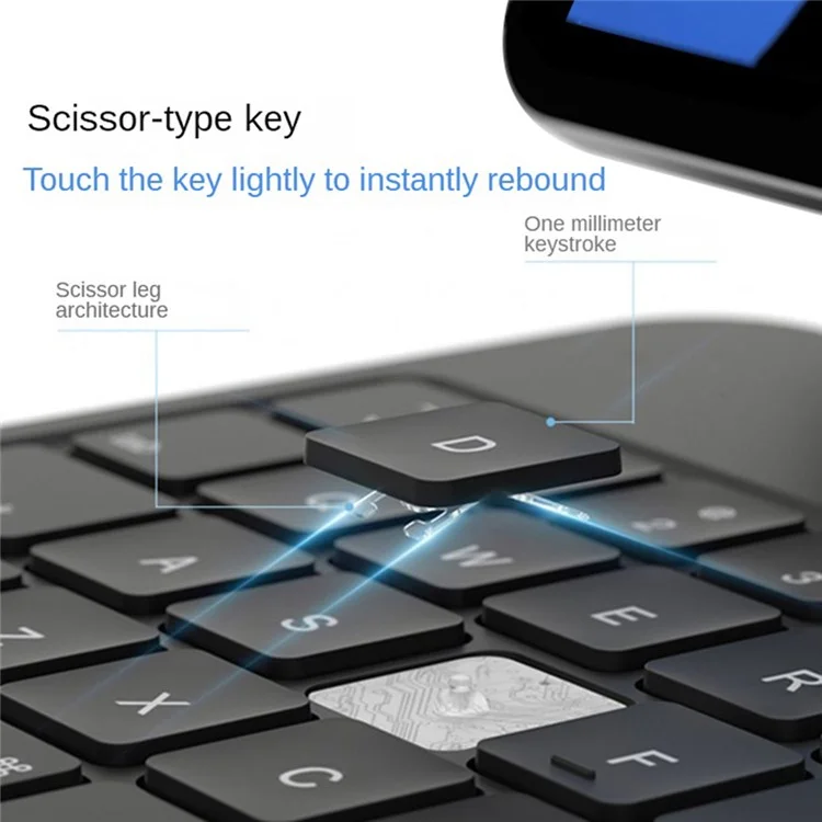 X7 Per iPad Pro 11 (2024) M4 Magnetic Suspension Bluetooth Keyboard Leather Case con Retroilluminazione - Bianco