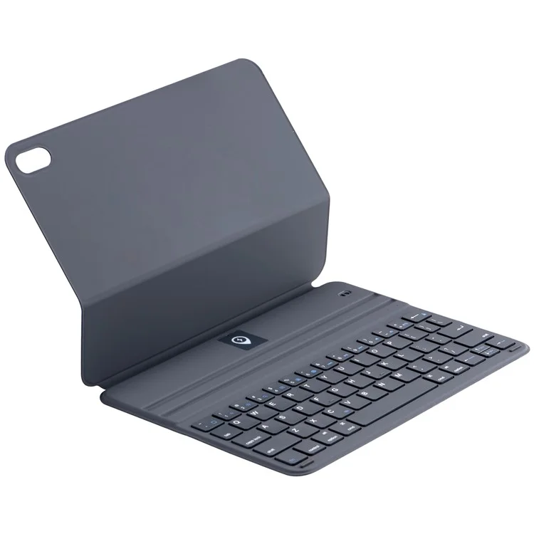 1038 For iPad (2025) / 10.9 (2022) Ultra-Thin Tablet Case with Bluetooth-Compatible Keyboard - Black