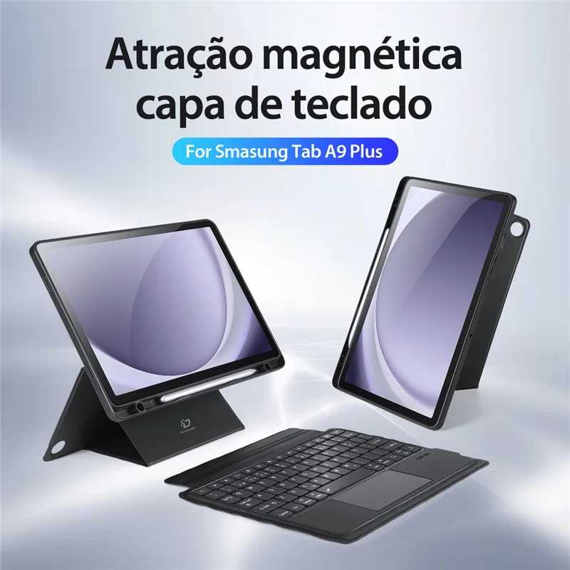 DUX DUCIS DK Series for Samsung Galaxy Tab A9+ Magnetic Detachable Portuguese Keyboard with Leather Case