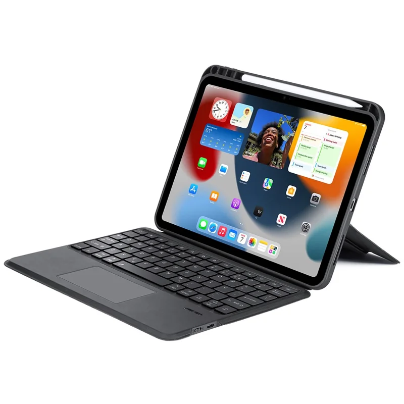 DUX DUCIS DK Series for iPad (2025) / 10.9 (2022) Trackpad Portuguese Keyboard with Leather Case Adjustable Stand