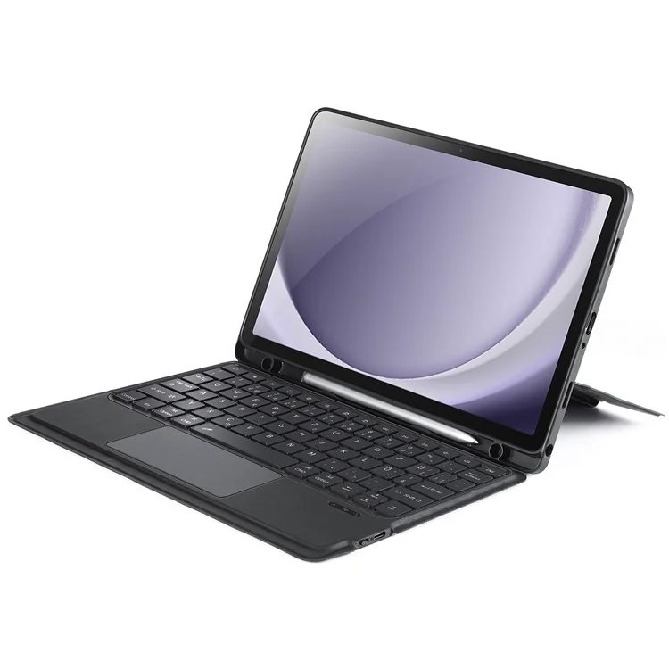 DUX DUCIS DK Series for Samsung Galaxy Tab A9+ Bluetooth-compatible Keyboard (Czech) with Leather Stand Case