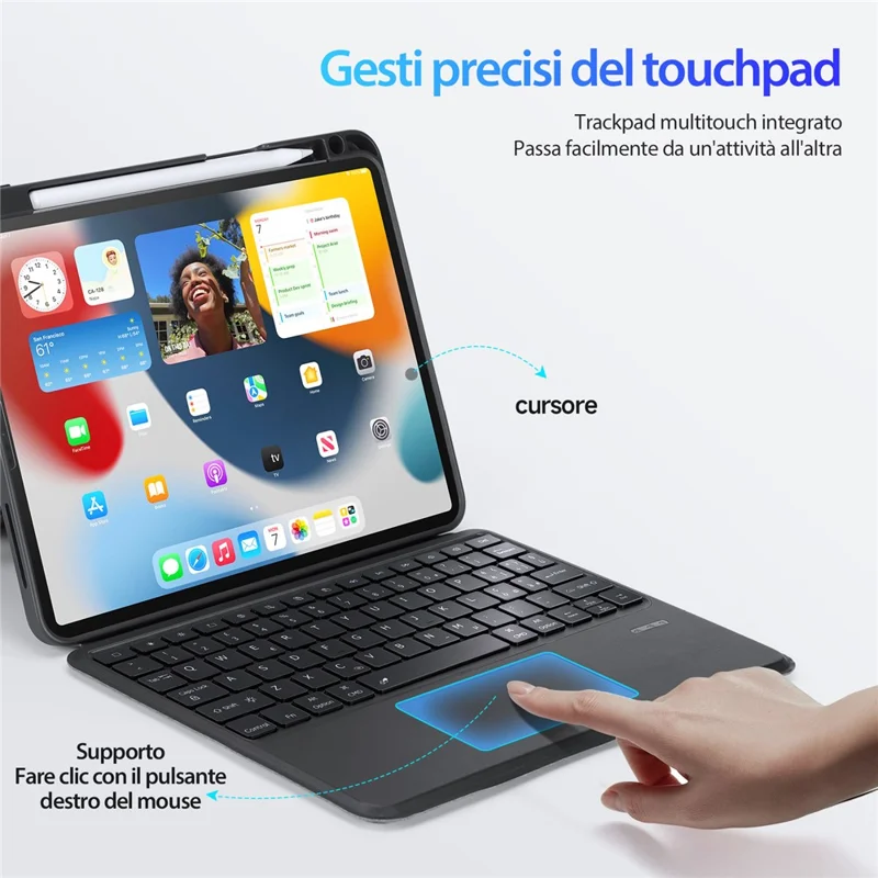 DUX DUCIS DK Series for iPad Air 11 (2025) / (2024) / Air (2022) / (2020) / Pro 11 (2022) / (2021) / (2020) / (2018) Italian Keyboard Stand Cover