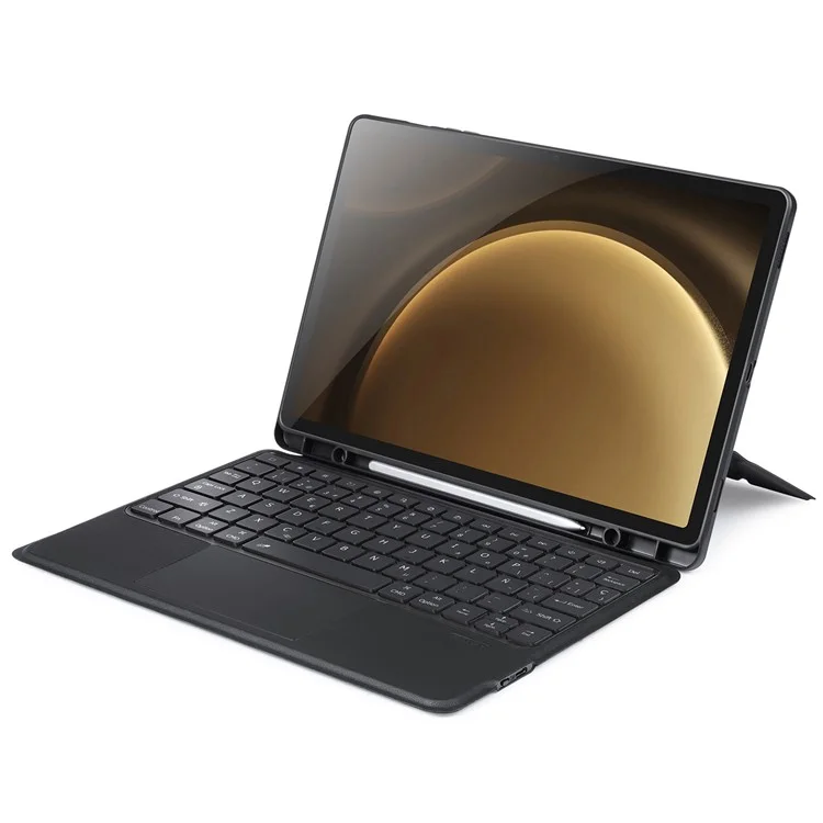 DUX DUCIS DK Series for Samsung Galaxy Tab S10+ / S9+ / S9 FE+ Spanish Backlight Keyboard with PU Leather Tablet Case