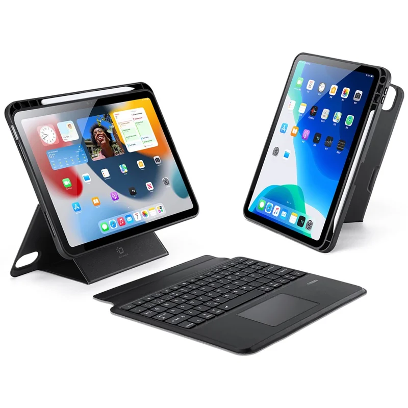 DUX DUCIS DK Series for iPad (2025) / 10.9 (2022) Backlight Spanish Keyboard with Leather Stand Tablet Case