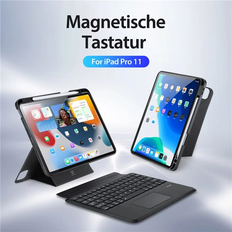 DUX DUCIS DK Series for iPad Air 11 (2025) / (2024) / Air (2022) / (2020) / Pro 11 (2022) / (2021) / (2020) / (2018) Bluetooth-compatible German Keyboard Case