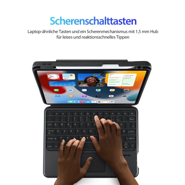 DUX DUCIS DK Series for iPad Air 11 (2025) / (2024) / Air (2022) / (2020) / Pro 11 (2022) / (2021) / (2020) / (2018) Bluetooth-compatible German Keyboard Case